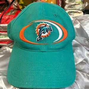 Teal and Orange Dolphins Cap